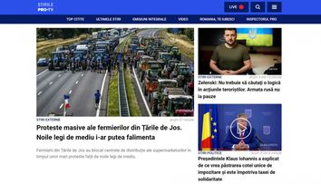 PRO TV anunță lansarea unui nou design vizual pentru site-ul stirileprotv.ro