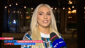 VIDEO Petrecere mare de ziua lui JO. Cântăreața și-a sărbtorit ziua de naștere alături de lansarea noului său videoclip