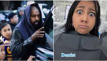 Așa tată, așa fiică! După ce Kanye West și-a scos toți dinții și și-a pus plăci de titan, North West și-a „îmbrăcat” dantura în diamante