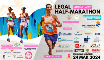 E legal să alergi, fii și tu #legally happy pe 24 martie 2024  A 4-a ediție a Legal Half-Marathon se apropie de start