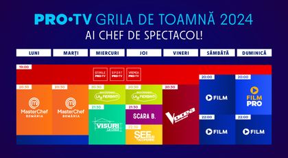 PRO TV anunță grila de toamnă! Când încep cele mai așteptate show-uri: ”Televiziunea intră într-o nouă eră”