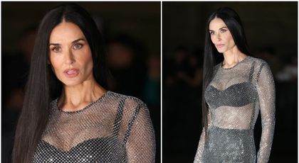 Demi Moore, într-o rochie transparentă la 61 de ani. Vedeta a eclipsat actrițe cu 30 de ani mai tinere