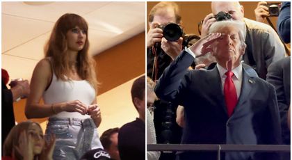 „Razboiul Donald Trump – Taylor Swift”, în plină desfășurare la Super Bowl: cântăreața huiduită, Donald Trump ovaționat de public