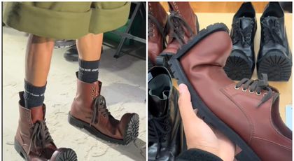 Balenciaga ar fi invidioși! Un brand concurent a lansat cea mai bizară pereche de pantofi: "Zici că sunt ai lui Charlie Chaplin!"