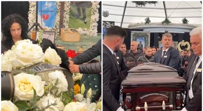 Primele imagini de la înmormântarea lui Costel Corduneanu. Apropiații interlopului au transmis live ceremonia funerară