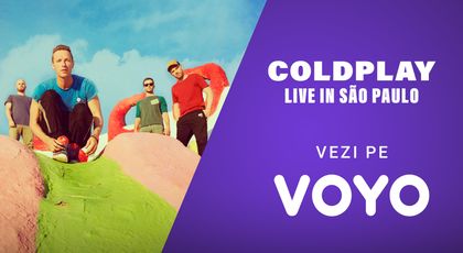 Magia muzicii este la tine acasă! Concertul Coldplay din São Paulo poate fi urmărit pe VOYO