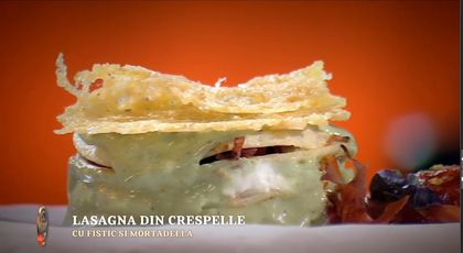 Masterchef 2024, 16 septembrie - Alessandro Lusito: Lasagna din crespelle cu fistic și mortadella