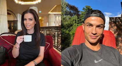 Iuliana Luciu, poză de colecție alături de Cristiano Ronaldo. Cum s-a fotografiat sora Nicoletei Luciu alături de celebrul fotbalist: „Las și eu aici ăsta”