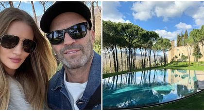 Rosie Huntington-Whiteley și Jason Statham, escapadă la un castel din Toscana. Imaginile care i-au cucerit pe fani: „Cum este să ai totul?”