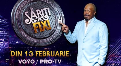 Cel mai nebun show de divertisment revine, cu un nou sezon, la PRO TV!  Din 13 februarie, comedia se mută la Săriți de pe fix!