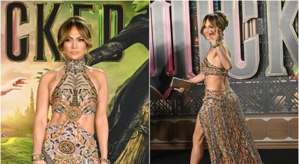 Trup de zeiță la 55 de ani! Jennifer Lopez și-a etalat abdomenul sculptat și picioarele tonifiate într-o rochie incendiară