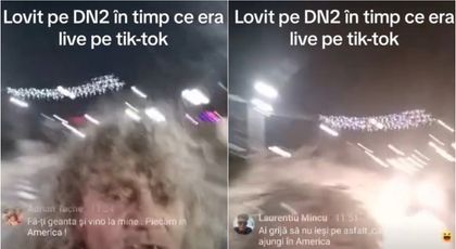 Un bărbat din Buzău a fost lovit de mașină în timp ce era într-o transmisiune live. Scene șocante din timpul accidentului! VIDEO