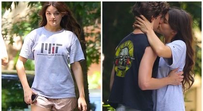 La 18 ani, Suri e îndrăgostită lulea! Fiica lui Tom Cruise n-a ținut cont de paparazzi și și-a sărutat pătimaș iubitul în plină stradă
