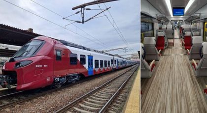 Cât costă biletul pentru o călătorie cu primul tren electric nou din România. Pasagerii pot cumpăra deja tichetele - FOTO