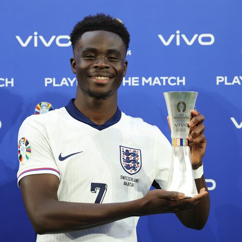 Bukayo Saka, jucătorul meciului Anglia - Elveția