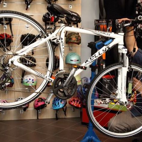 Bicicleta pe care Andi Moisescu i-a daruit-o lui Stefan