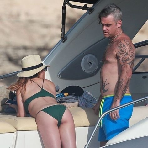 Robbie Williams și Ayda Field. FOTO: Profimediaimages.ro