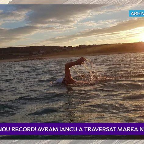 Nou record! Avram Iancu a traversat Marea Neagră înot