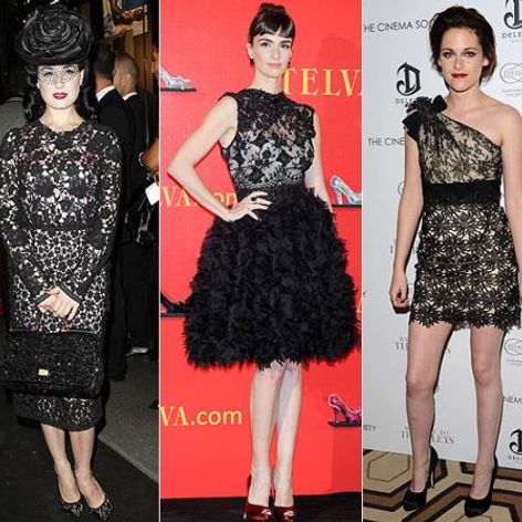 Dita von Teese, Paz Vega, Kirsten Stewart 