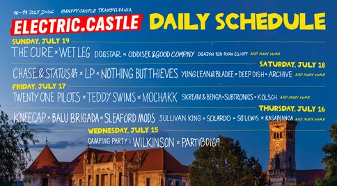 Program Electric Castle 2026. Vezi în ce zi vor urca pe scenă The Cure, twenty one pilots sau Teddy Swims