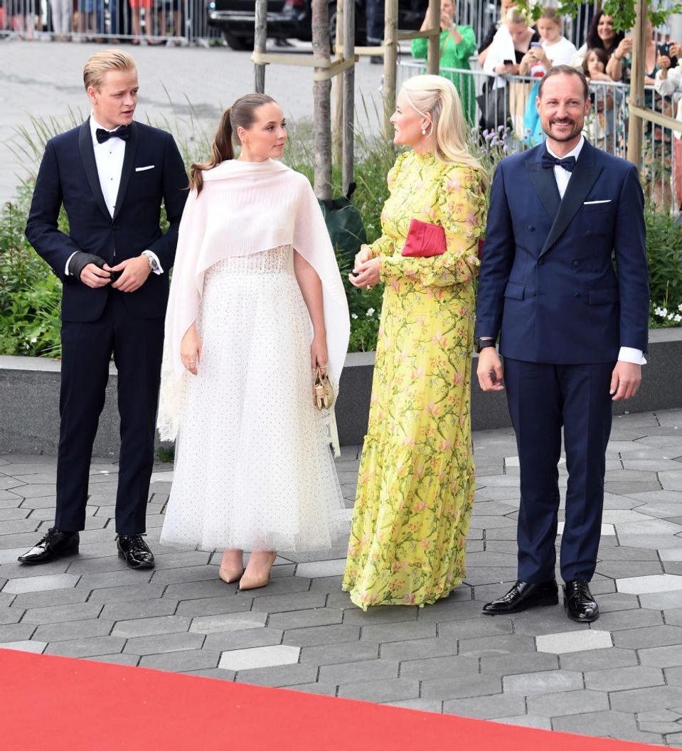 Prințesa Ingrid Alexandra, Marius Borg Hoiby, Prințul Moștenitor Haakon și Prințesa Moștenitoare Mette-Marit 
