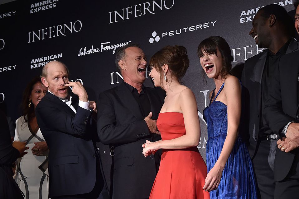 actorii din distributie la premiera filmului Inferno 
