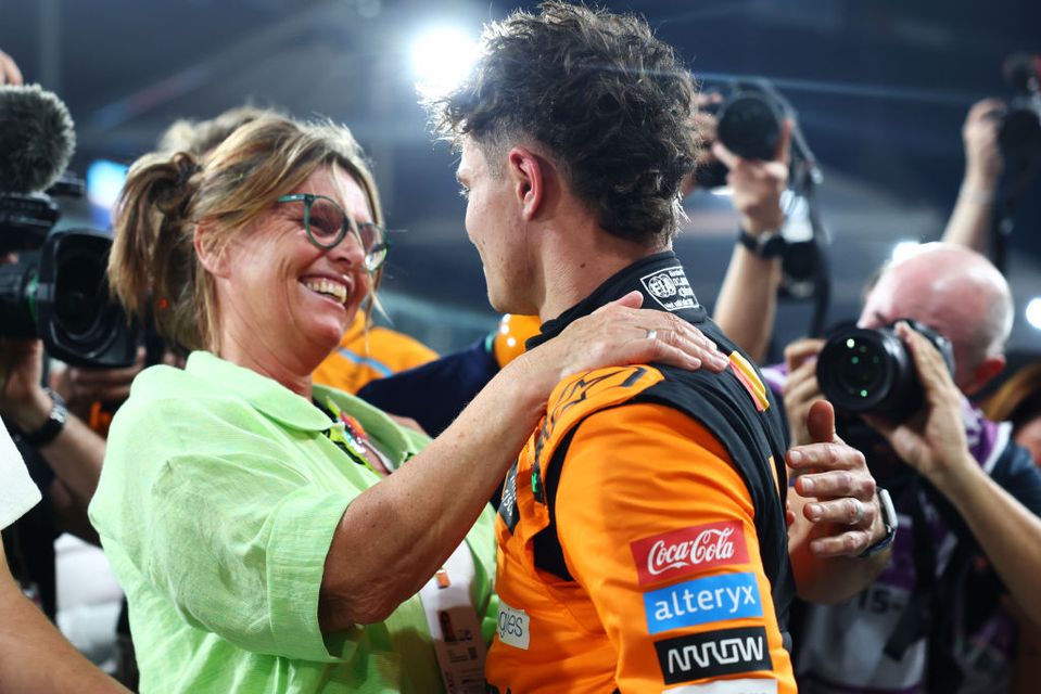 Cisca Wauma și Lando Norris
