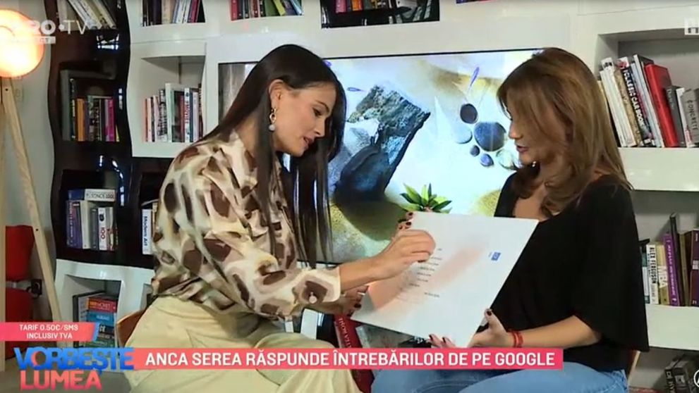 VIDEO Anca Serea răspunde întrebărilor de pe Google. 