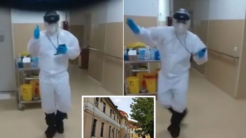 VIDEO Cum sărbătoresc ieșirea din tură medicii unui spital COVID din România