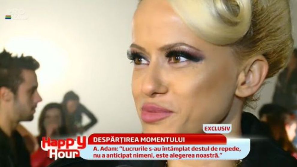 Trista, dar cu zambetul pe buze. Anda Adam face <span style=