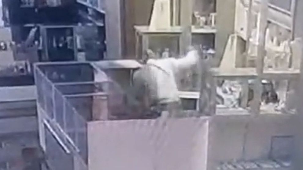 Momentul în care o vânzătoare este bătută într-un mall din Timișoara a fost surprins de camere. Oamenii din jur s-au speriat și au fugit