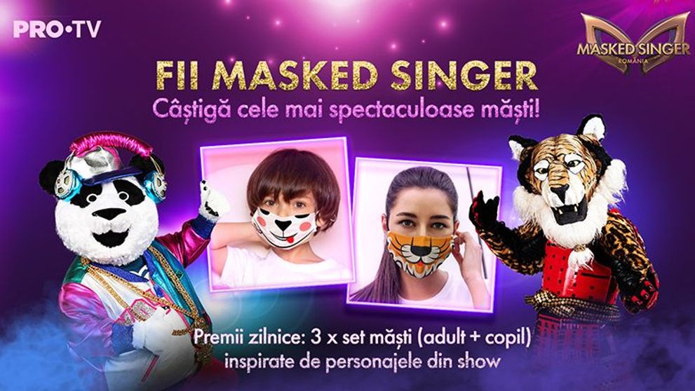 UPDATE CÂȘTIGĂTORI Fii Masked Singer! Participă la concursul nostru și câștigă cele mai spectaculoase măști