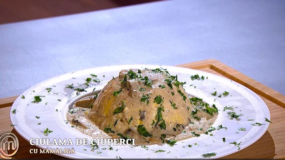 Masterchef 2024, 30 septembrie. Mihai Ilieș - Ciulama de ciuperci cu mămăligă
