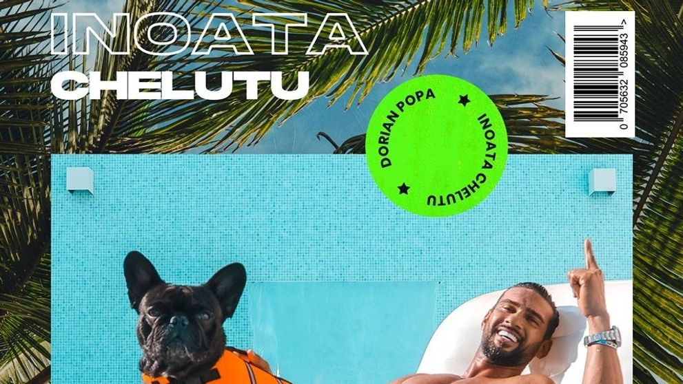 Dorian Popa, clip viral alături de cățelul lui! „Înoată Cheluțu” a adunat 300.000 de vizualizări în trei ore