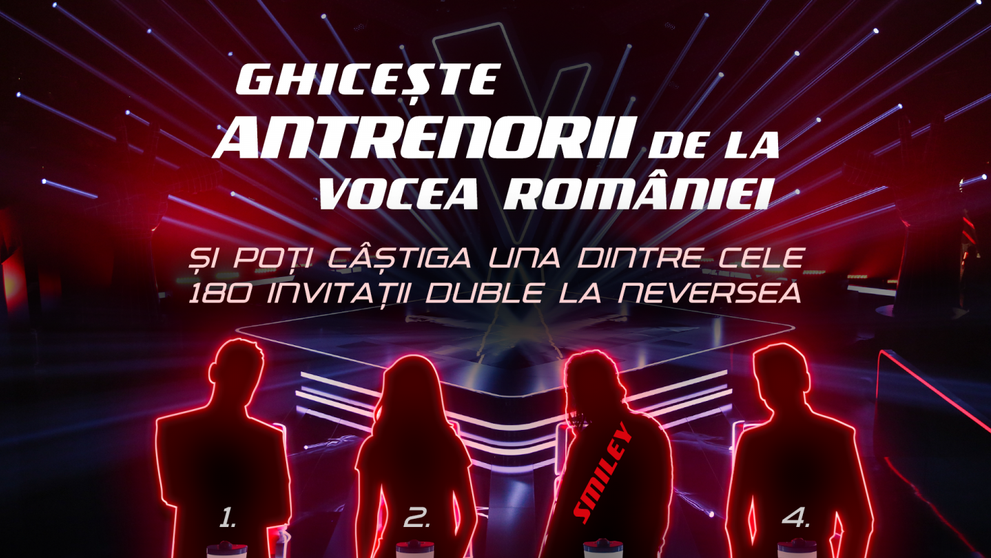 Spune-ne cine crezi va fi antrenor la Vocea României și te trimitem la Neversea