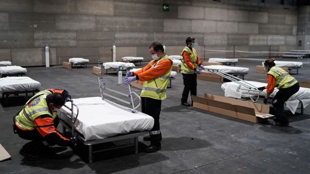 Cel mai mare centru expozițional din Madrid, transformat în spital pentru bolnavii de coronavirus