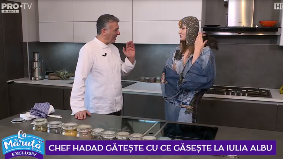 VIDEO Chef Hadad gătește cu ce găsește la Iulia Albu