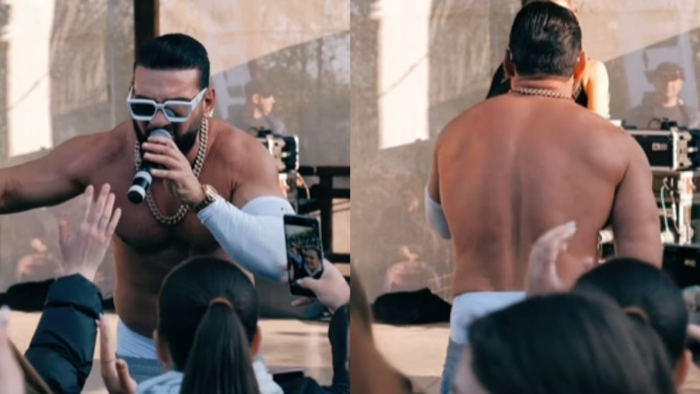 Dorian Popa, fără tricou și cu versuri +18, la un concert unde erau prezenți și minori. Și-a dat tricoul jos în fața unor fete de nici 14 ani: „Unde sunt părinții copiilor ăstora?”