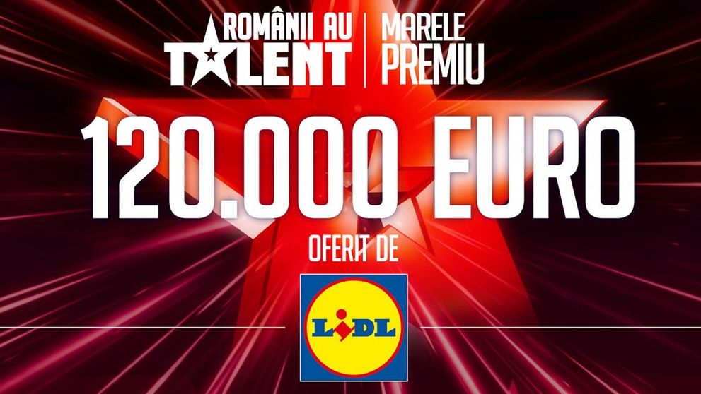 Spectacolul talentului de la Românii au talent, susținut cu mândrie de Lidl