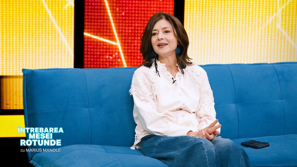 Oana Sîrbu la ”Întrebarea Mesei Rotunde”, despre Ștefan Bănică: ”Pe la 50 de ani, când am considerat eu că e un bărbat matur...”