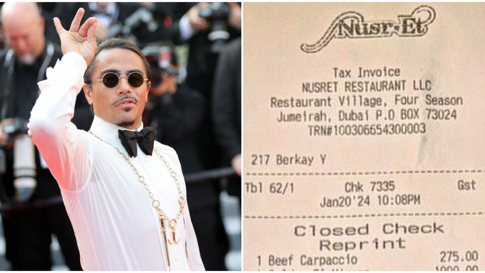 Notă de plată exorbitantă într-un restaurant deținut de Salt Bae. Celebrul bucătar a stârnit indignare printre internauți: „Rușinos în condițiile în care milioane de oameni suferă de foame”