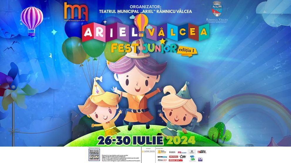 Începe Festivalul Ariel Vâlcea Fest Junior. Vor fi organizate peste 25 de evenimente dedicate copiilor, cu acces gratuit