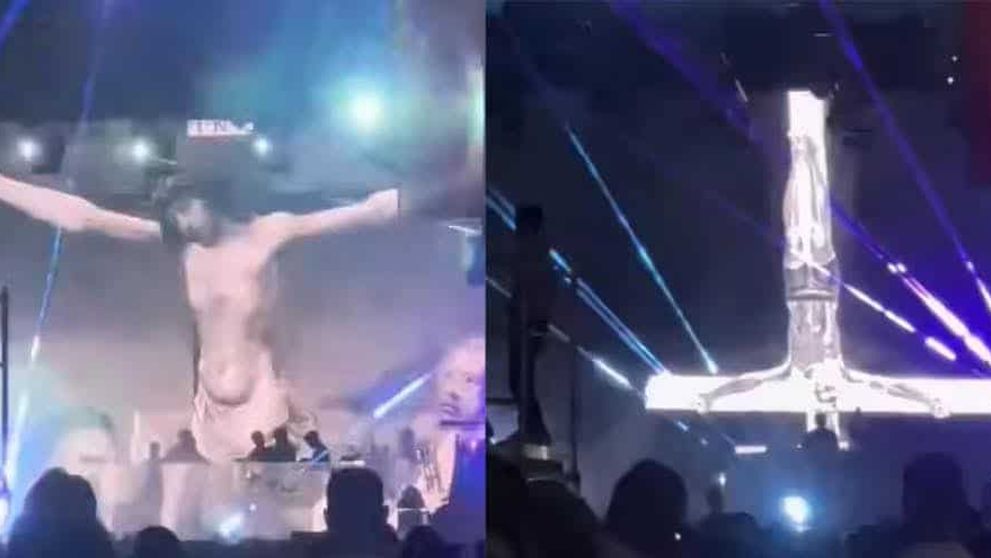 Val de reacții dure! Videoclipul controversat de la UNTOLD care a stârnit indignare în rândul oamenilor: Un artist celebru a proiectat o cruce întoarsă cu Iisus Hristos răstignit