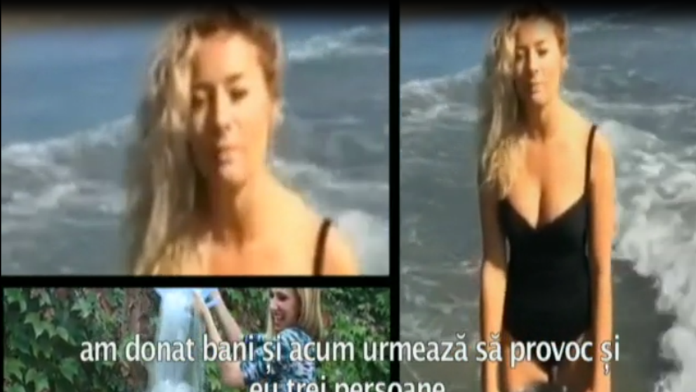 Laura Cosoi a facut Ice Bucket Challenge