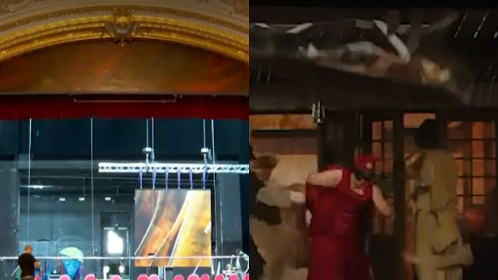 Incident pe scena Teatrului Național Iași! Un tavan fals a căzut peste un actor, în timpul reprezentației! De vină ar fi fost un angajat venit beat la muncă