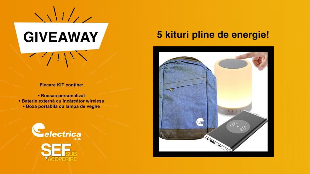 GIVEAWAY SĂPTĂMÂNAL. Răspunde la întrebare și poți câștiga premii în valoare de 2000 lei