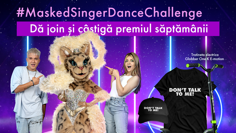 CONCURS: PISICA și tiktokerii Masked Singer au lansat un nou dans. Acceptă provocarea noastră și poți câștiga super premii