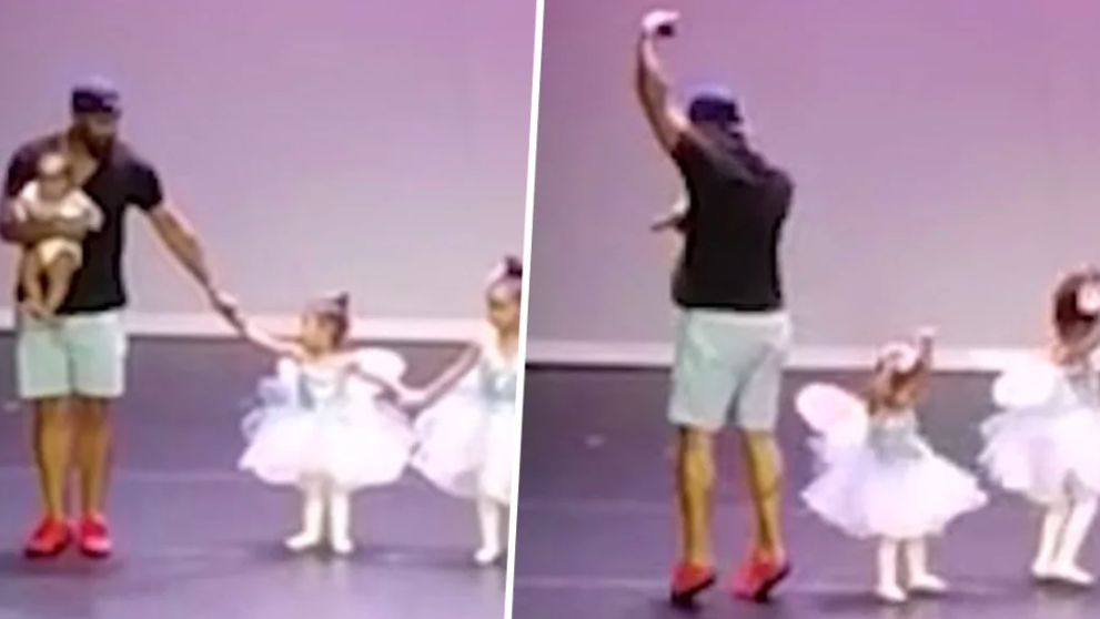 Gestul incredibil facut de un tata pentru fiica lui in momentul in care aceasta s-a blocat pe scena