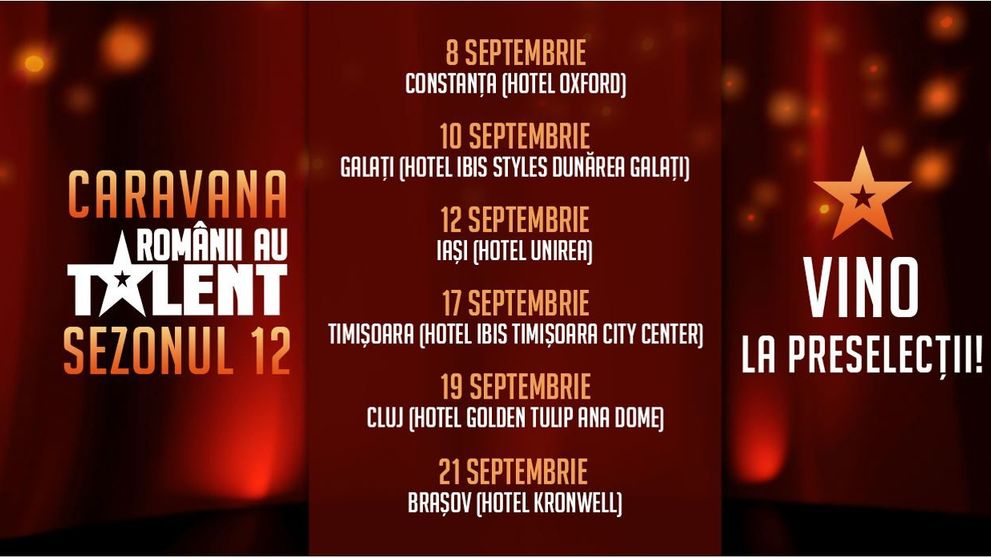 Caravana Românii au talent a ajuns la Galați! Te așteptăm la preselecțiile celui mai tare show de talente