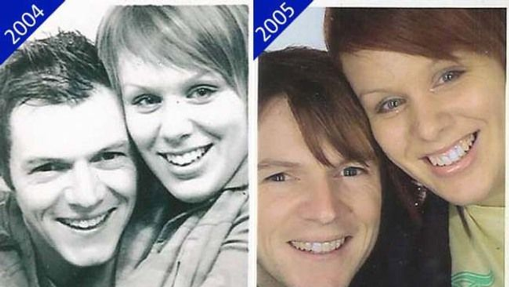 S-au fotografiat impreuna in fiecare an, timp de 14 ani. Cum s-a schimbat cuplul de adolescenti la un deceniu de la prima poza
